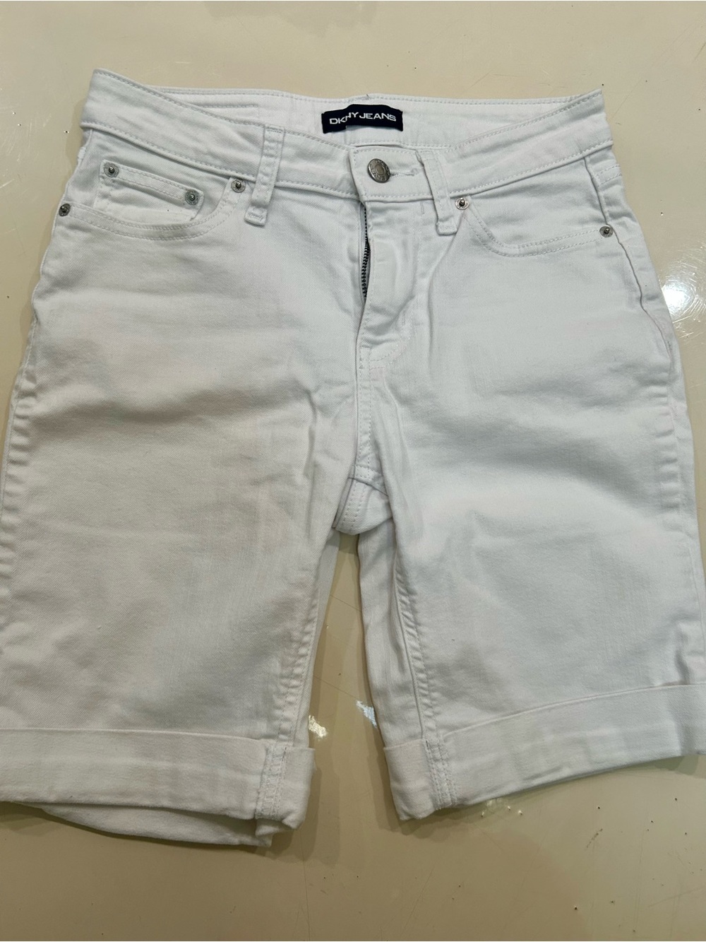 💜3/$12💜DKNY White denim shorts